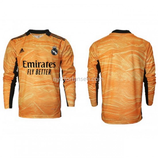 Real Madrid Keeper Fotballdrakt Herre Bortedraktsett 2021-2022 Langermet