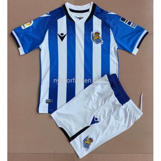 Real Sociedad Fotballdrakt Barn Hjemmedraktsett 2021-2022