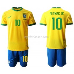 Brasil Neymar JR 10 Fotballdrakt Barn Hjemmedraktsett 2020-2021