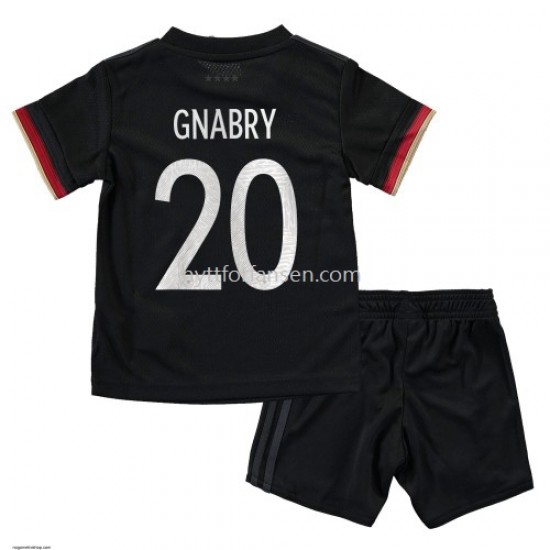 Tyskland Serge Gnabry 20 Fotballdrakt Barn Bortedraktsett Euro 2020