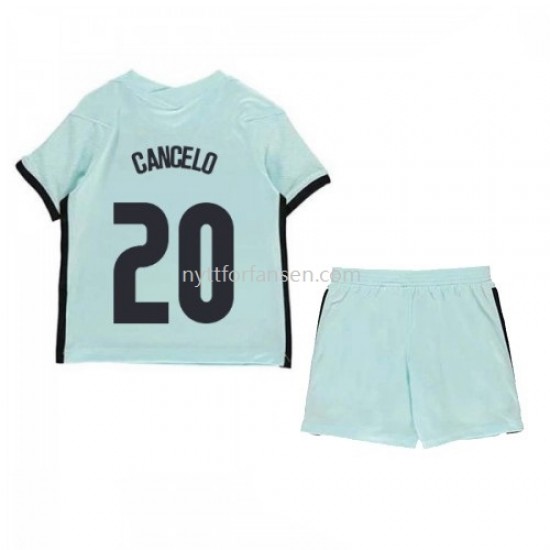 Portugal Joao Cancelo 20 Fotballdrakt Barn Bortedraktsett Euro 2020