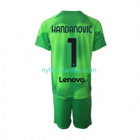 Inter Milan Fotballdrakt Samir Handanovic 1 Keeper Barn Tredjedraktsett 2022-2023 Kortermet