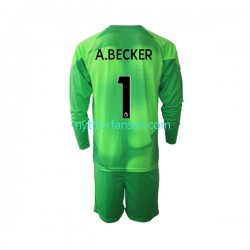 Liverpool Fotballdrakt A.Becker 1 Keeper Barn Tredjedraktsett 2022-2023 Langermet