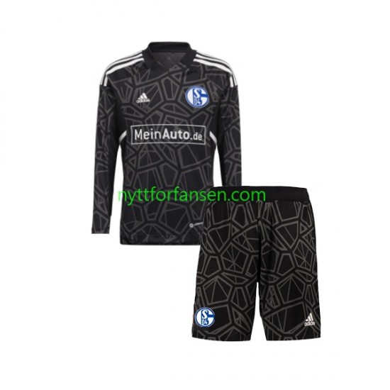 FC Schalke 04 Fotballdrakt Keeper Barn Hjemmedraktsett 2022-2023 Langermet