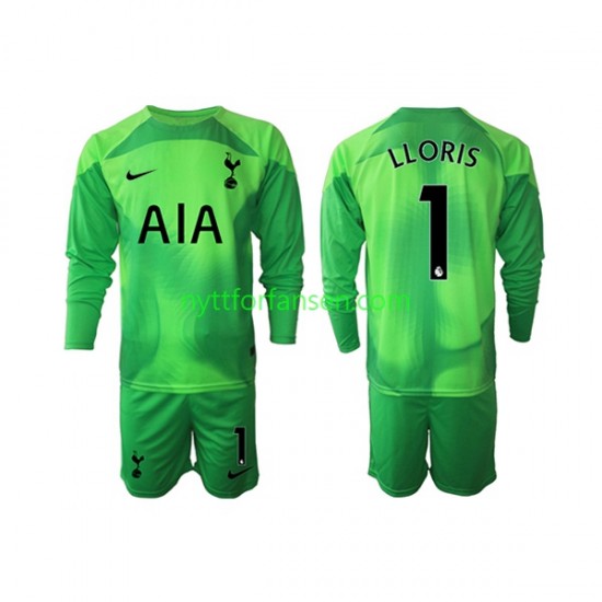 Tottenham Hotspur Fotballdrakt Hugo Lloris 1 Keeper Barn Bortedraktsett 2022-2023 Langermet