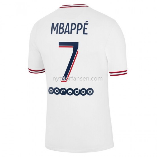 Paris Saint-Germain Kylian Mbappe 7 Fotballdrakt Herre Fjerdedraktsett 2021-2022