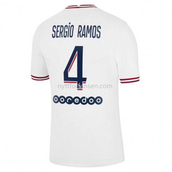 Paris Saint-Germain Sergio Ramos 4 Fotballdrakt Herre Fjerdedraktsett 2021-2022