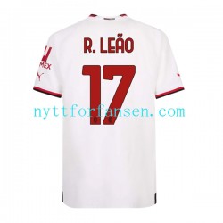 AC Milan Fotballdrakt Rafael Leao 17 Herre Bortedraktsett 2022-2023 Kortermet