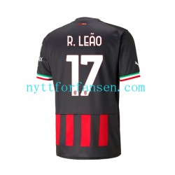 AC Milan Fotballdrakt Rafael Leao 17 Herre Hjemmedraktsett 2022-2023 Kortermet