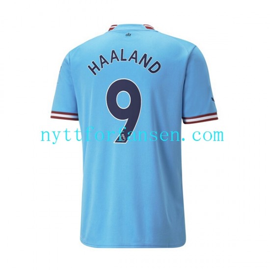Manchester City Fotballdrakt Haaland 9 Herre Hjemmedraktsett 2022-2023 Kortermet