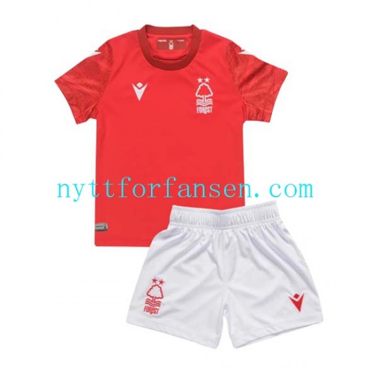 Nottingham Forest Fotballdrakt Barn Hjemmedraktsett 2022-2023 Kortermet