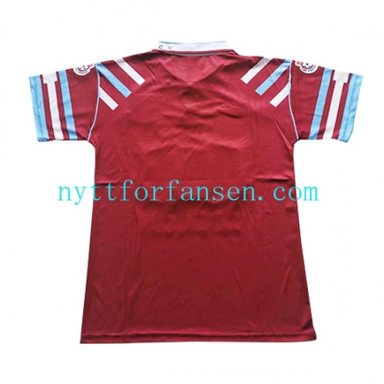 West Ham United Fotballdrakt Retro Herre Hjemmedraktsett 1991-1992 Kortermet