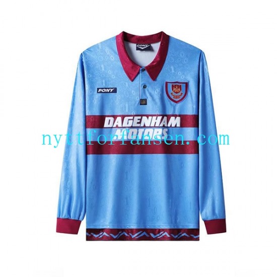 West Ham United Fotballdrakt Retro Herre Hjemmedraktsett 1995-1996 Langermet
