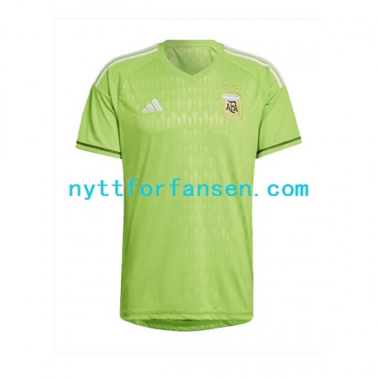 Argentina Fotballdrakt Keeper Herre Bortedraktsett Fotball-VM 2022 Kortermet