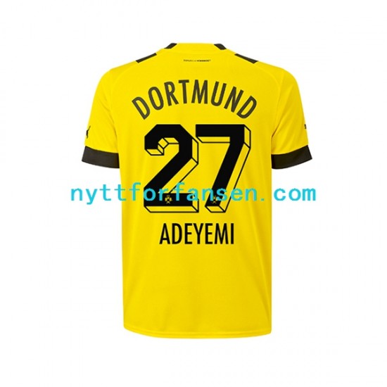 Borussia Dortmund Fotballdrakt Karim Adeyemi 27 Herre Hjemmedraktsett 2022-2023 Kortermet