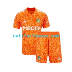 Leeds United Fotballdrakt Keeper Barn Bortedraktsett 2022-2023 Kortermet