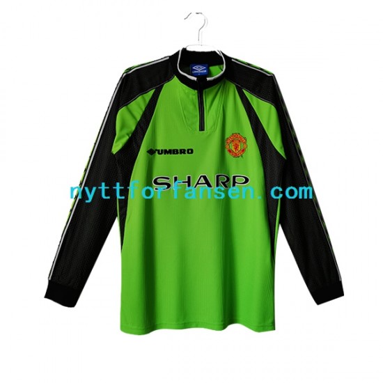 Manchester United Fotballdrakt Keeper Retro Herre Hjemmedraktsett 1998-1999 Langermet