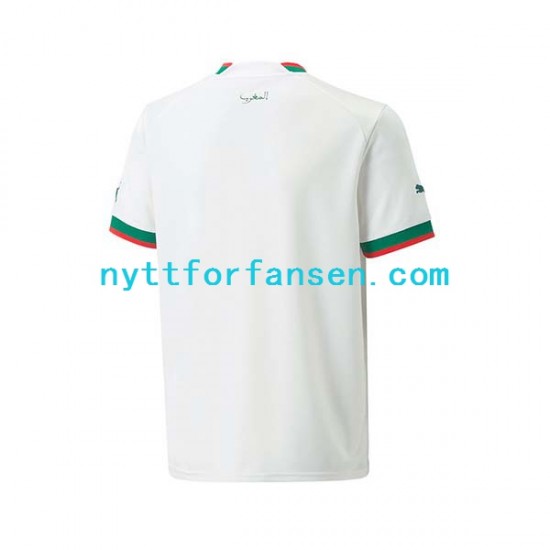 Marokko Fotballdrakt Herre Bortedraktsett Fotball-VM 2022 Kortermet