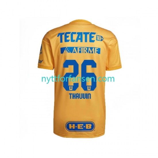 Tigres UANL Fotballdrakt Florian Thauvin 26 Herre Hjemmedraktsett 2022-2023 Kortermet
