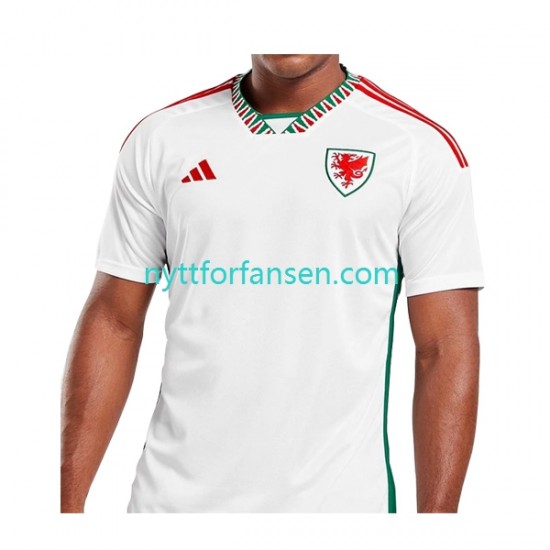 Wales Fotballdrakt Herre Bortedraktsett Fotball-VM 2022 Kortermet