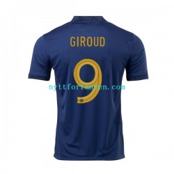 Frankrike Fotballdrakt Olivier Giroud 9 Herre Hjemmedraktsett Fotball-VM 2022 Kortermet