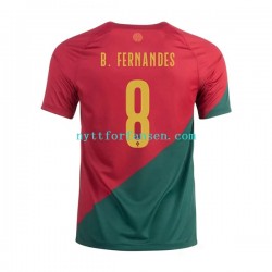 Portugal Fotballdrakt B.Fernandes 8 Herre Hjemmedraktsett Fotball-VM 2022 Kortermet