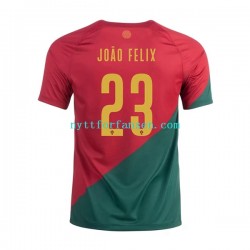 Portugal Fotballdrakt Joao Felix 23 Herre Hjemmedraktsett Fotball-VM 2022 Kortermet