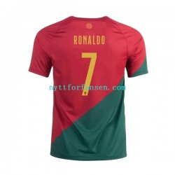 Portugal Fotballdrakt Ronaldo 7 Herre Hjemmedraktsett Fotball-VM 2022 Kortermet