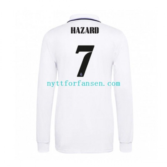 Real Madrid Fotballdrakt Eden Hazard 7 Herre Hjemmedraktsett 2022-2023 Langermet
