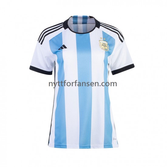Argentina Fotballdrakt Dame Hjemmedraktsett Fotball-VM 2022 Kortermet