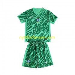 Brasil Fotballdrakt Keeper Barn Tredjedraktsett 2024 Kortermet